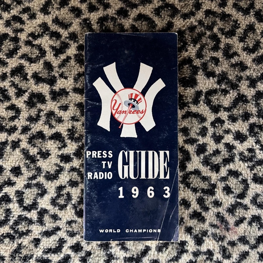 1963 New York Yankees Press TV Radio Guide Media Handbook MLB Mickey Mantle Era - Picture 2 of 9